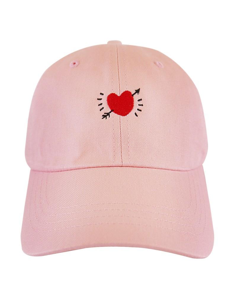 Crooked Heart Dad Hat Dad Hat AKP Pink 