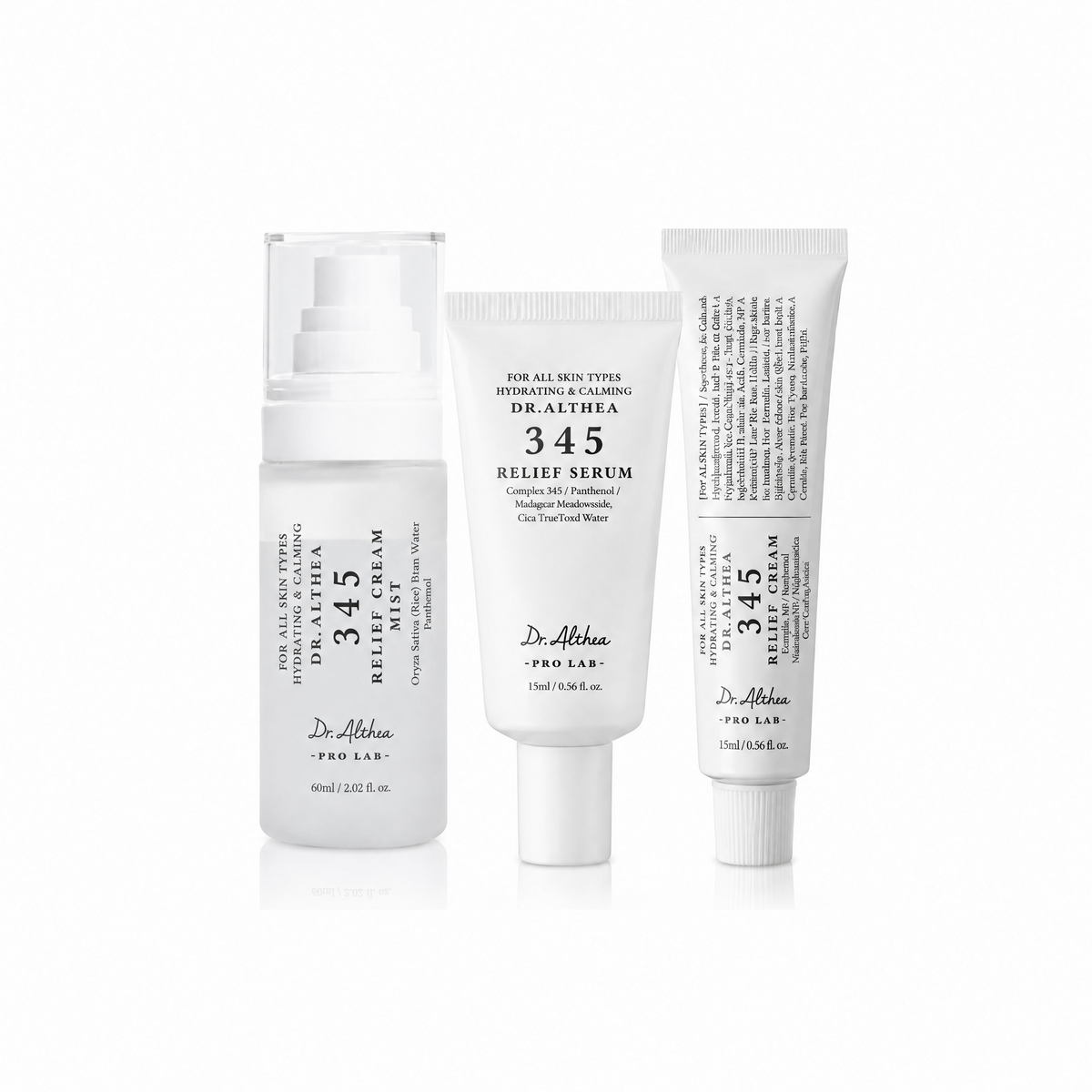 Dr.Althea 345 Travel Set Mist 60ml + Serum & Cream 15ml + JANG WONYOUNG Photocard 3ea