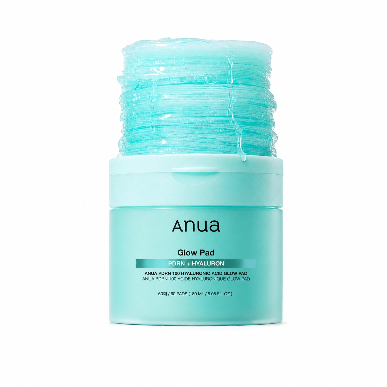 ANUA PDRN 100 Hyaluronic Acid Glow Pad 60 Pads