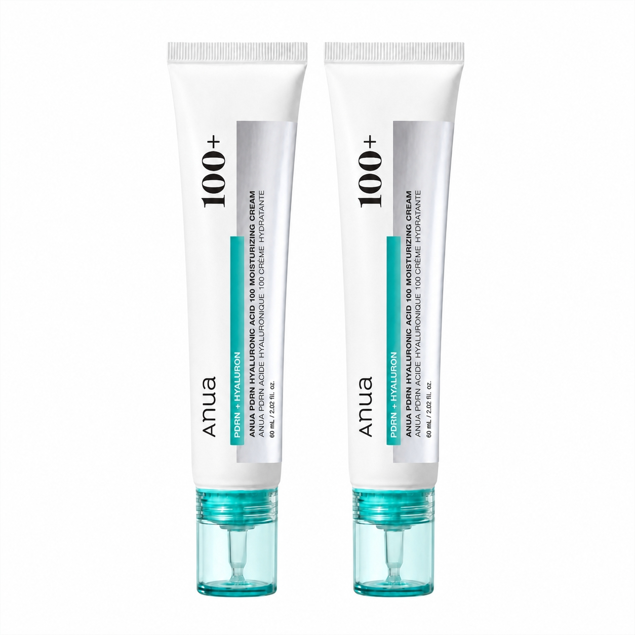 Anua PDRN Hyaluronic Acid 100 Moisturizing Cream 60ml Double Set