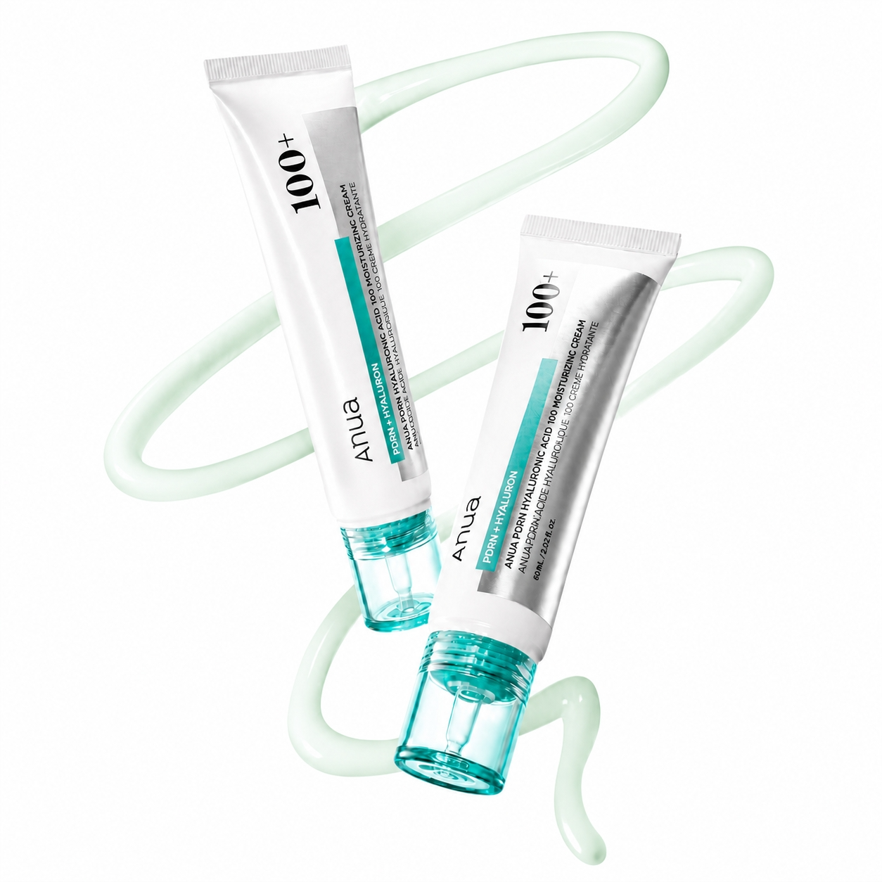Anua PDRN Hyaluronic Acid 100 Moisturizing Cream 60ml Double Set