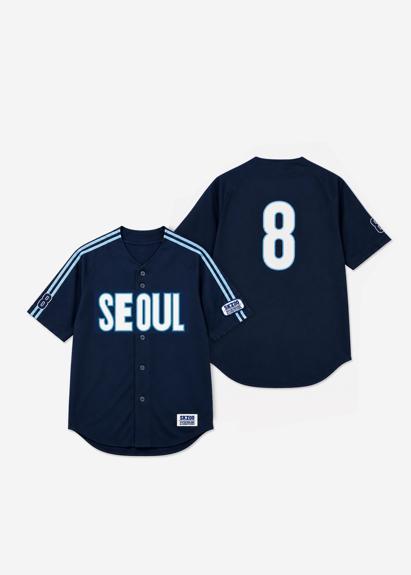 STRAY KIDS SKZOO Everywhere All Around The World in SEOUL [BASEBALL JERSEY SEOUL Ver.]