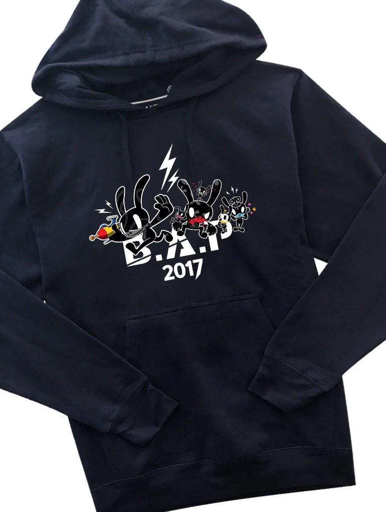 B.A.P Party Baby 2017 Hoodie Hoodies AKP Unisex Navy Small