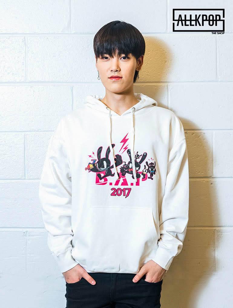 B.A.P Party Baby 2017 Hoodie Hoodies AKP Unisex White Large