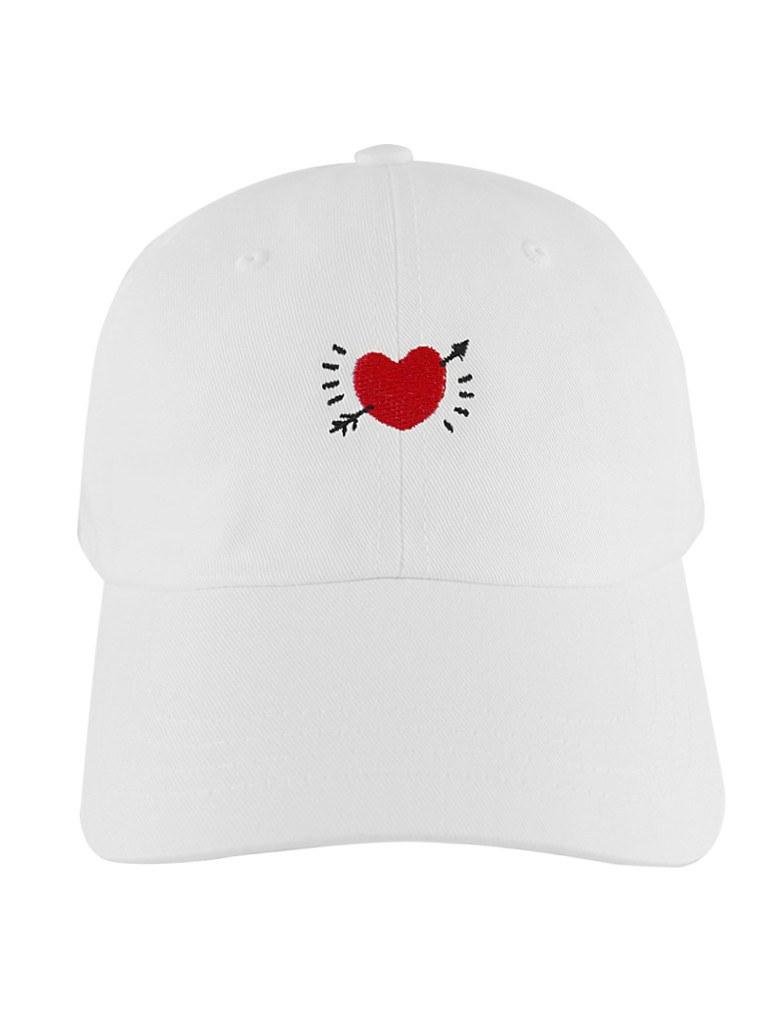 Crooked Heart Dad Hat Dad Hat AKP White 