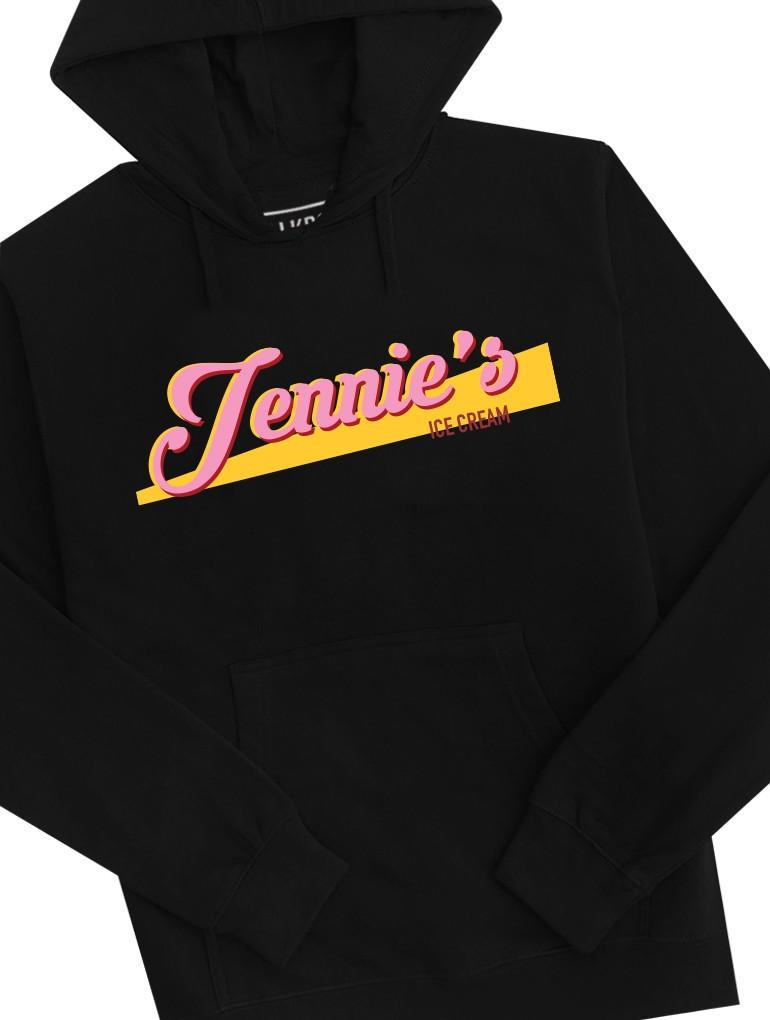 Jennie's Ice Cream Hoodie Hoodies AKP Unisex Black Small
