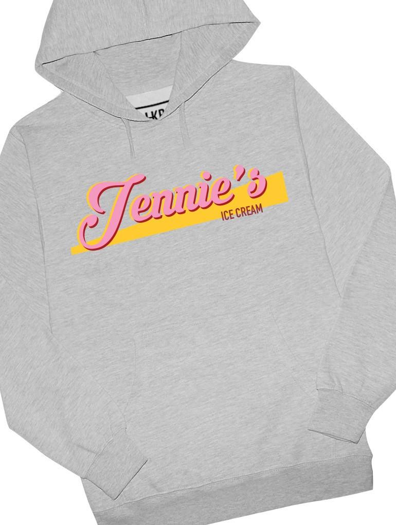 Jennie's Ice Cream Hoodie Hoodies AKP Unisex Grey Small