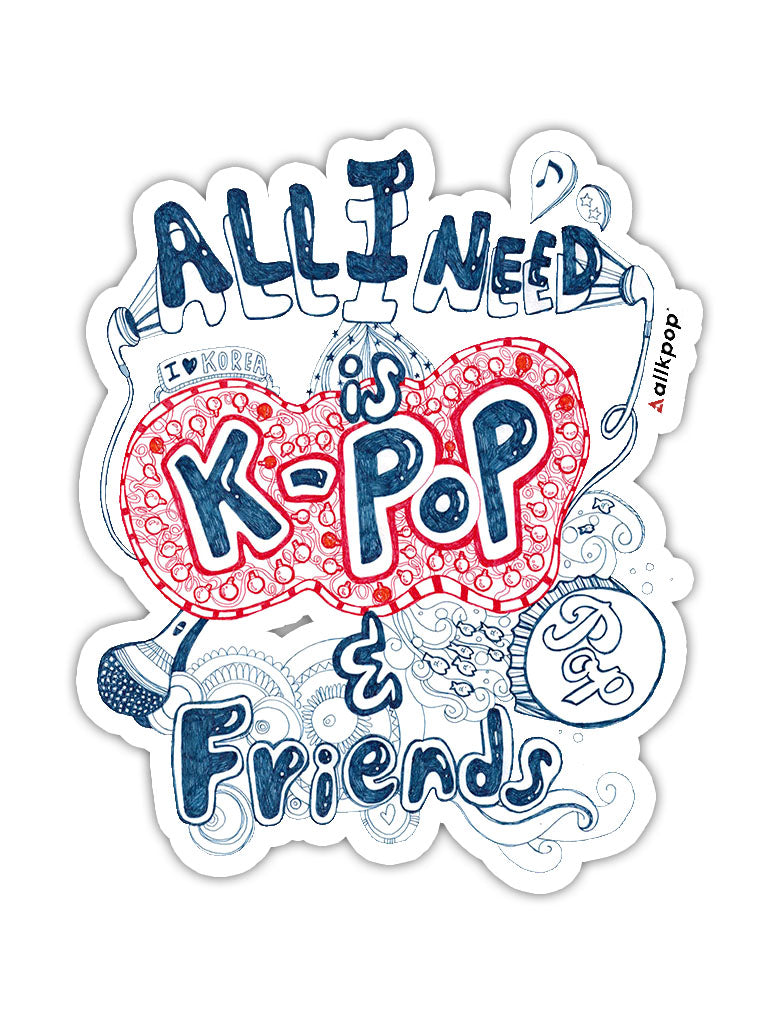 I love kpop' Sticker